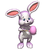 Gif animé Pâques lapin oeuf